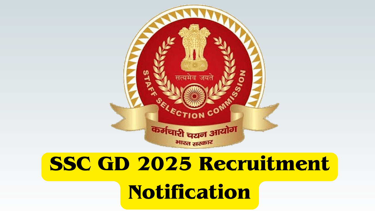 SSC GD 2025 Recruitment Notification